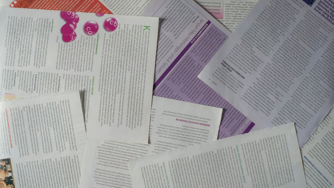 recycled paper documents